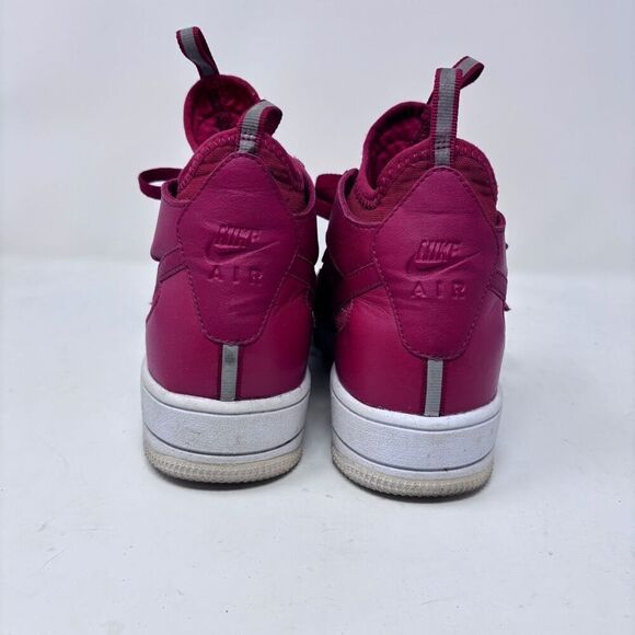 Nike Air Force 1 Mid - Red Leather Sneakers Size 8 main image 4